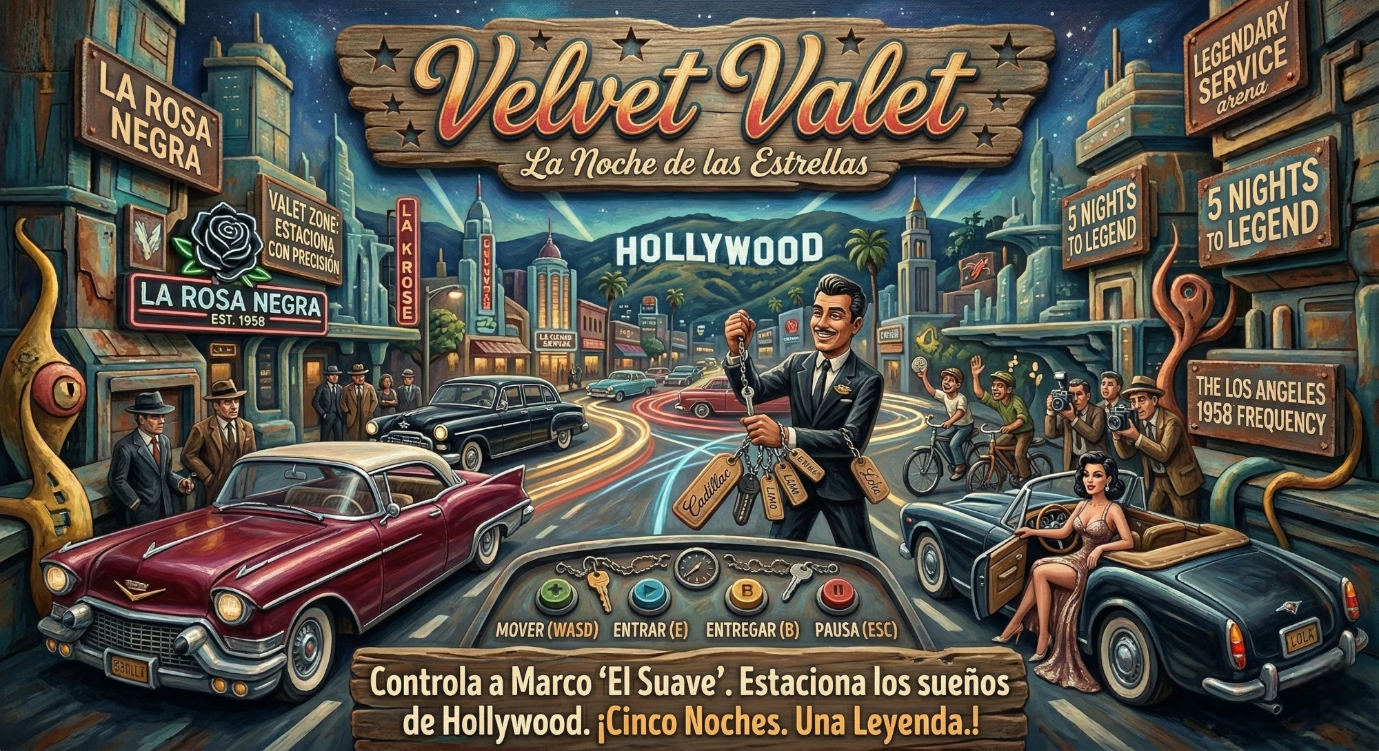VELVET VALET — La Noche de las Estrellas Los Ángeles, 1958